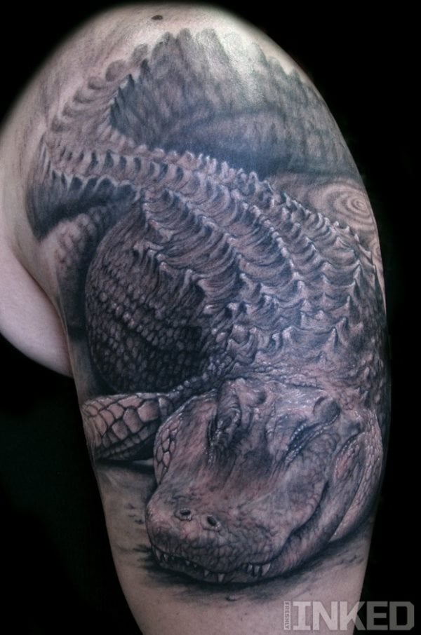 tatuaje cocodrilo caiman 46