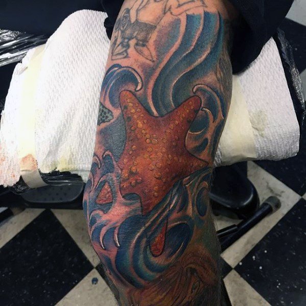 tatuaje estrella de mar 112