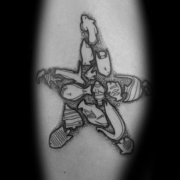 tatuaje estrella de mar 43