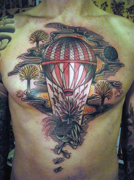 tatuaje globo aerostatico 121