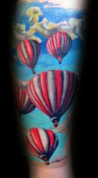 tatuaje globo aerostatico 27