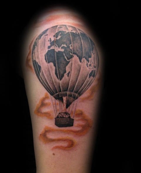 tatuaje globo aerostatico 45