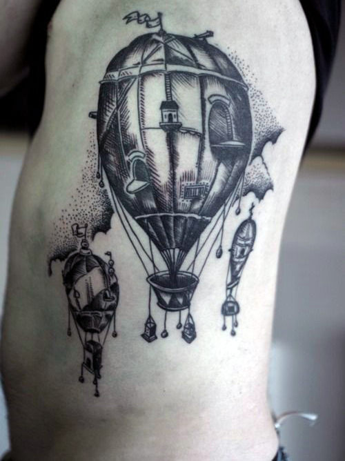 tatuaje globo aerostatico 95
