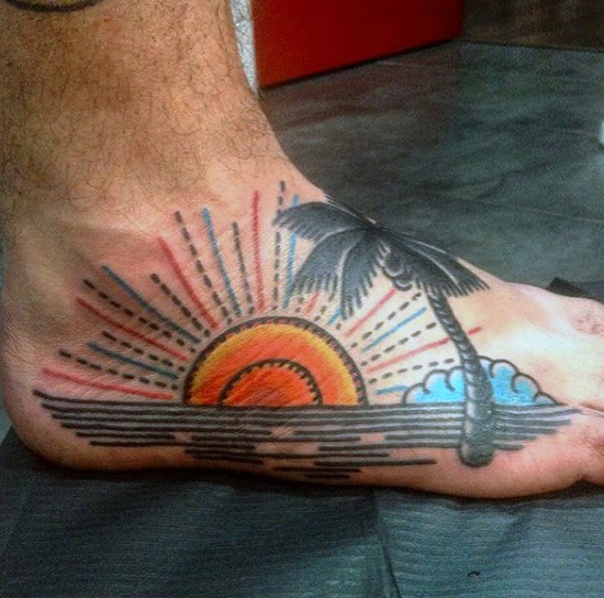tatuaje puesta sol atardecer 13