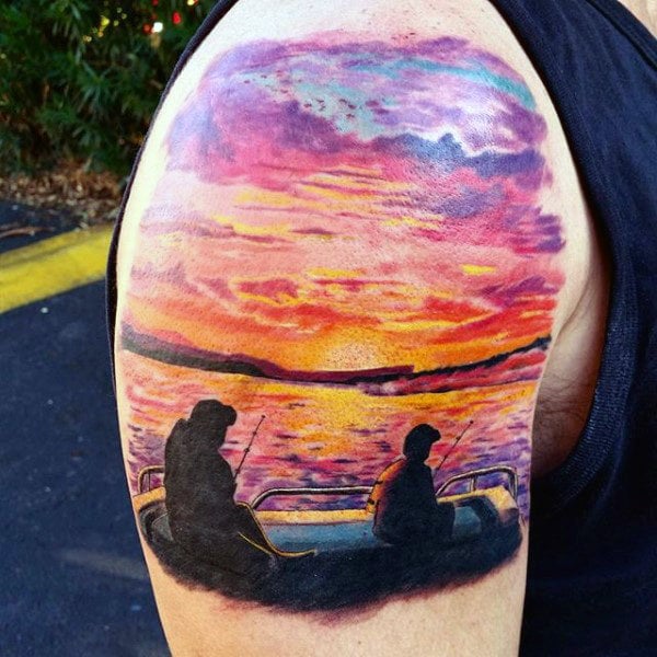 tatuaje puesta sol atardecer 95