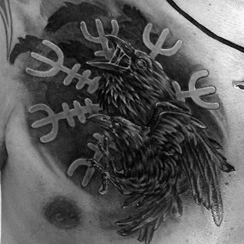 tatuaje simbolo vikingo aegishjalm 07