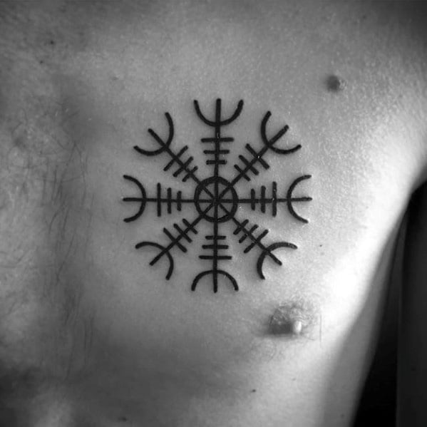 tatuaje simbolo vikingo aegishjalm 09