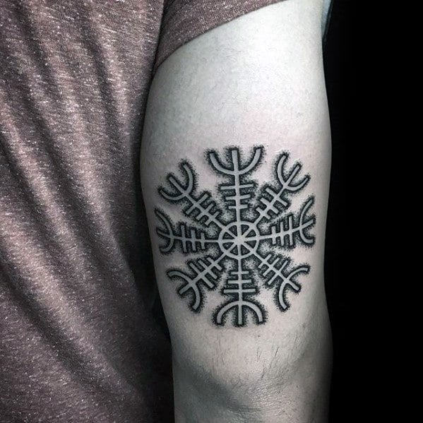 tatuaje simbolo vikingo aegishjalm 17