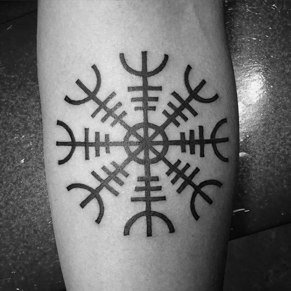 tatuaje simbolo vikingo aegishjalm 27