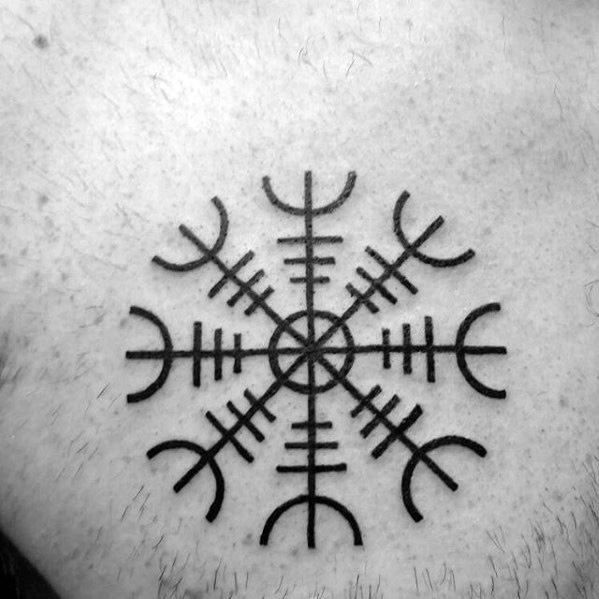 tatuaje simbolo vikingo aegishjalm 41