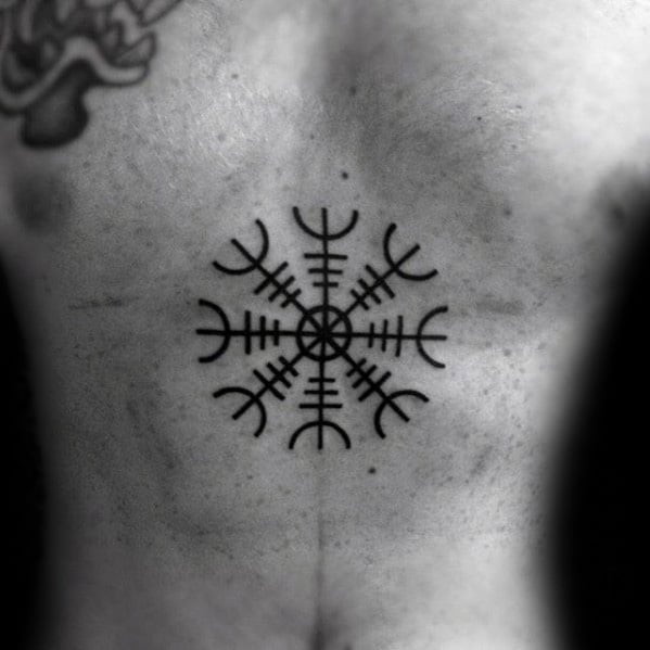 tatuaje simbolo vikingo aegishjalm 55