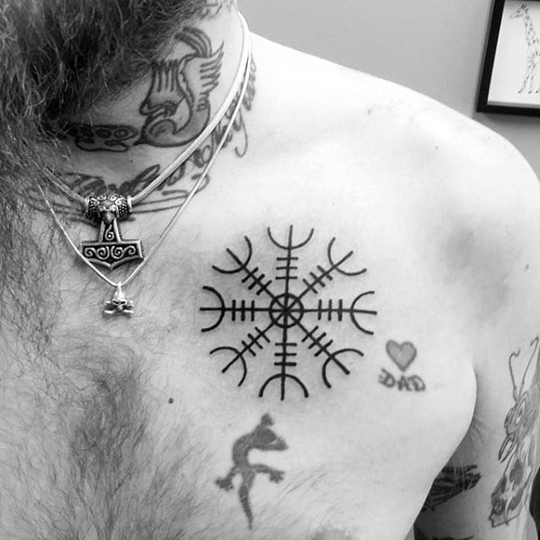 tatuaje simbolo vikingo aegishjalm 61