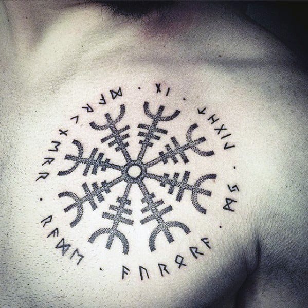 tatuaje simbolo vikingo aegishjalm 71