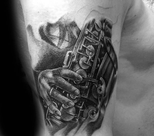 tatuaje saxofon 34