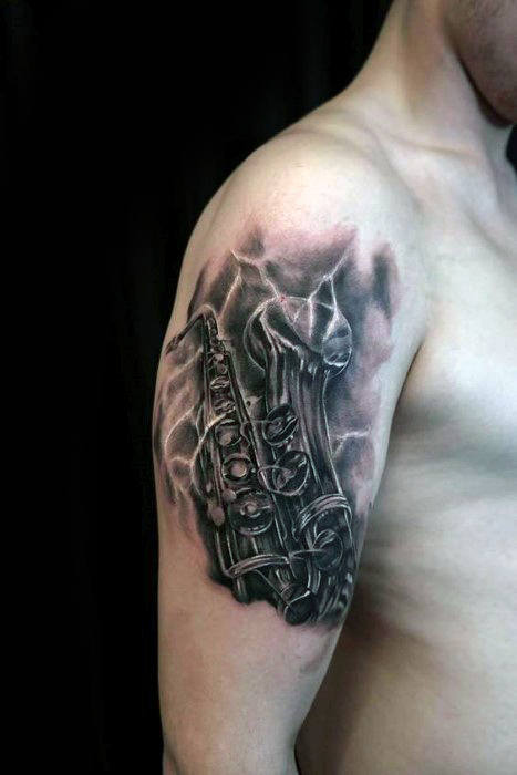 tatuaje saxofon 82
