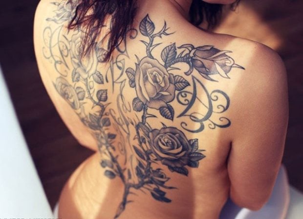 tatuaje rosa 7923