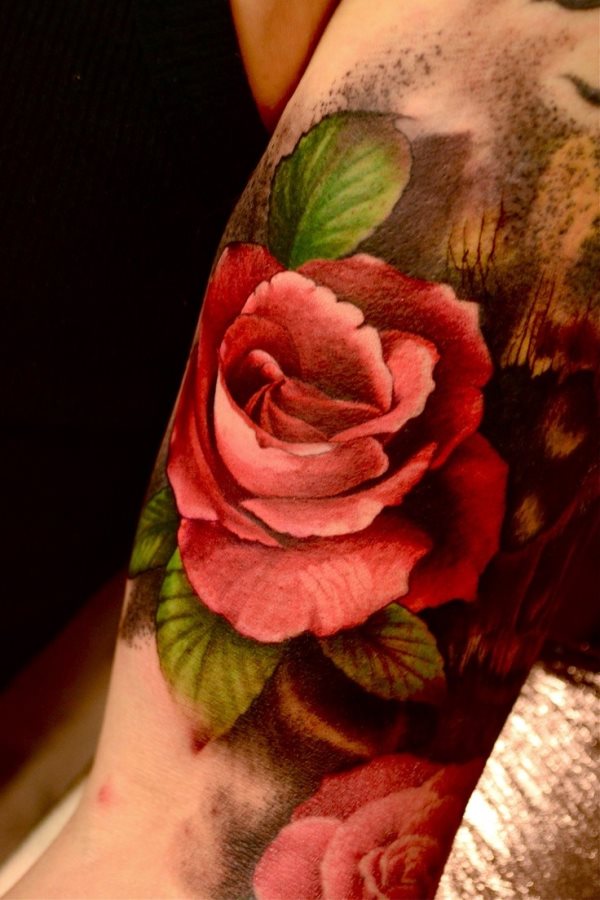 tatuaje rosa 7924