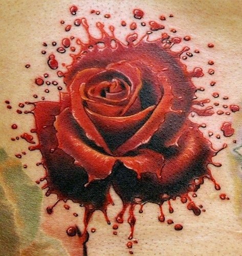 tatuaje rosa 7920