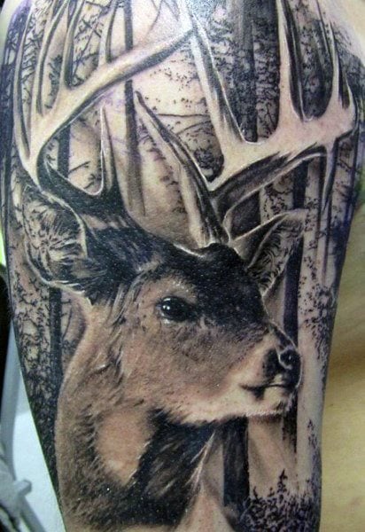 tatuaje ciervo 192