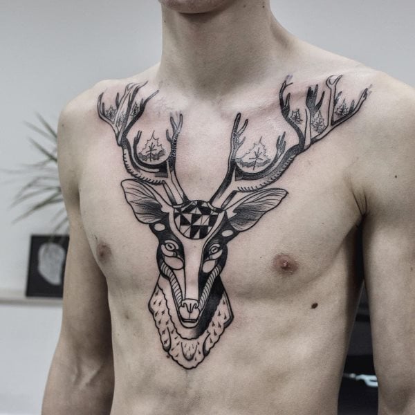 tatuaje ciervo 236