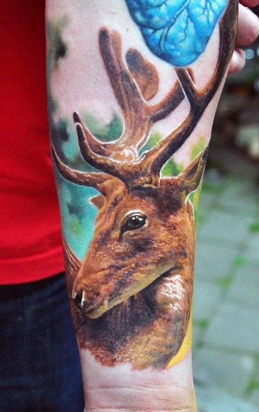 tatuaje ciervo 278