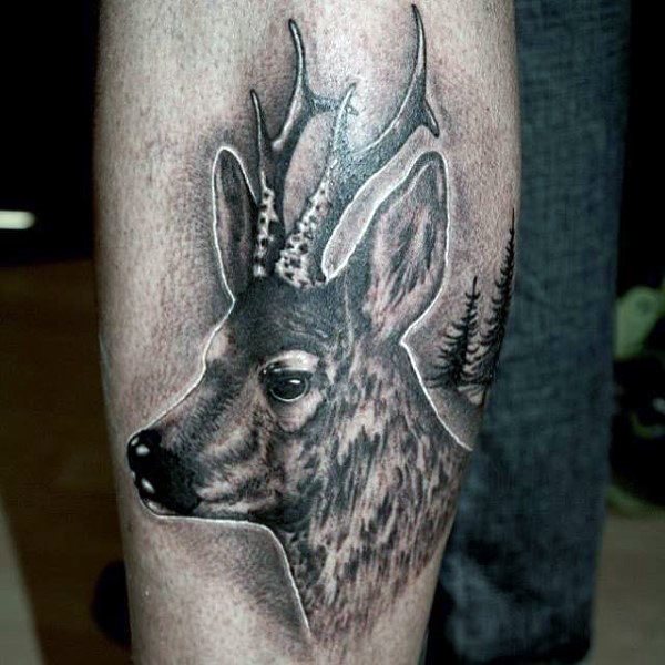 tatuaje ciervo 338