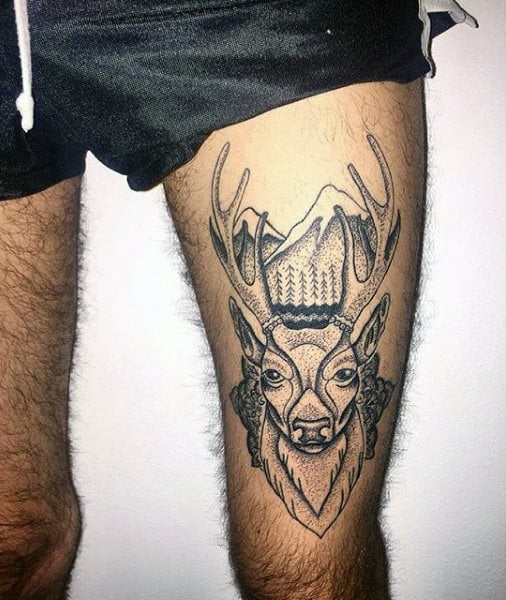 tatuaje ciervo 372