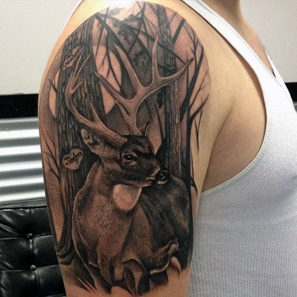 tatuaje ciervo 384