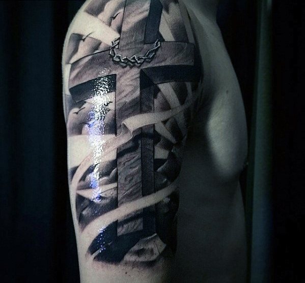 tatuaje cruz 484