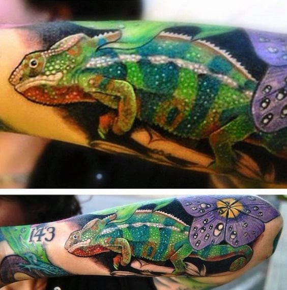 tatuaje lagarto lagartija 36