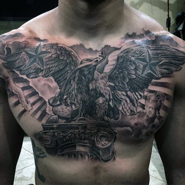 48 Tatuajes del águila real, mexicana o caudal