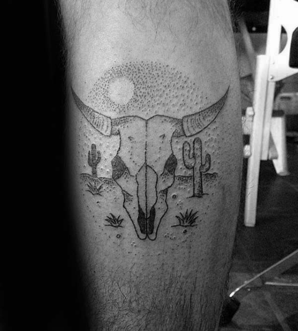 tatuaje calavera toro 97