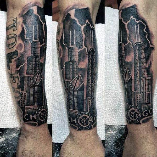 tatuaje edificio construccion 15
