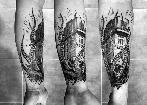tatuaje edificio construccion 79