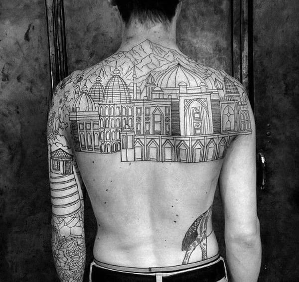 tatuaje edificio construccion 93