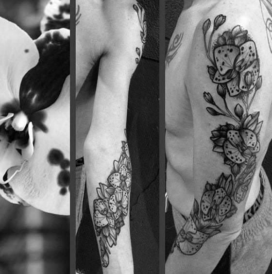 tatuaje orquideas 17