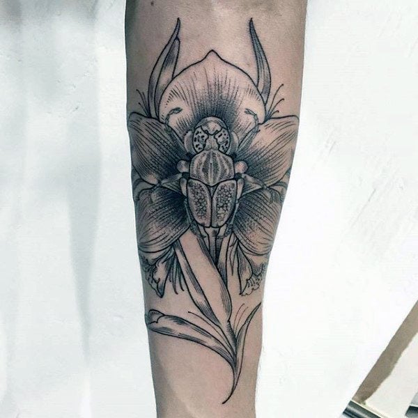 tatuaje orquideas 39
