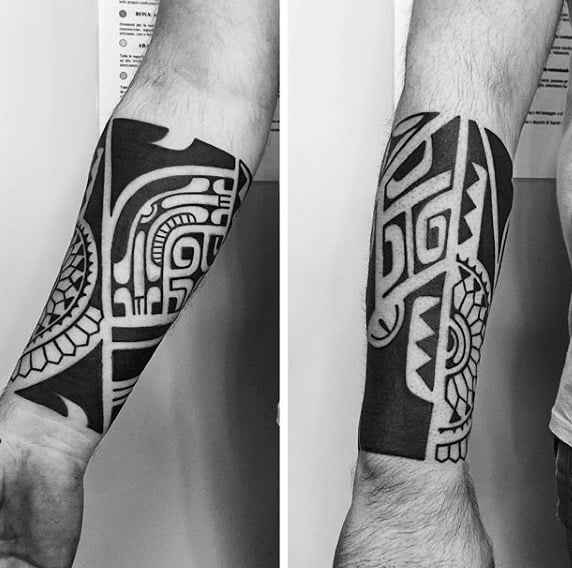 tatuaje tribal en antebrazo 05