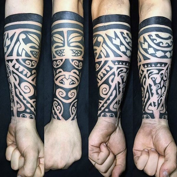tatuaje tribal en antebrazo 07
