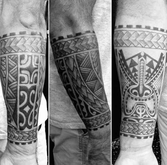 tatuaje tribal en antebrazo 103