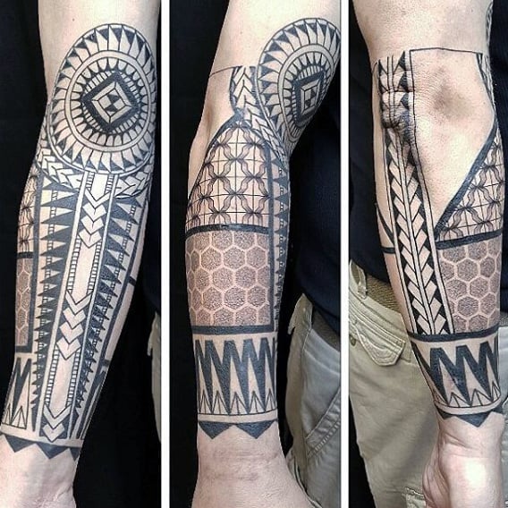 tatuaje tribal en antebrazo 13
