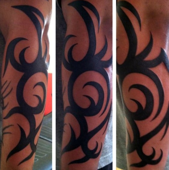 tatuaje tribal en antebrazo 25