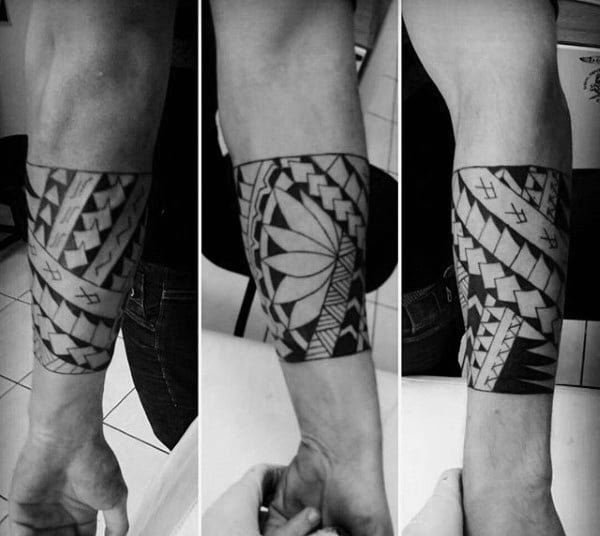 tatuaje tribal en antebrazo 61