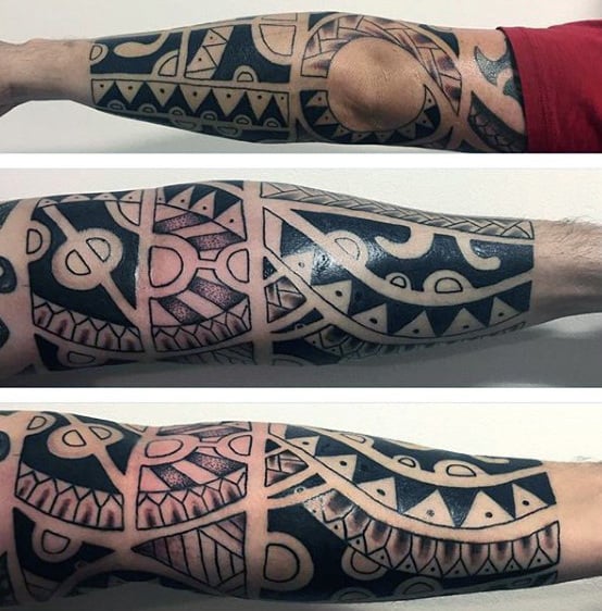 tatuaje tribal en antebrazo 87
