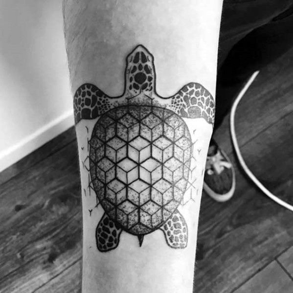 tatuaje animal geometrico 45