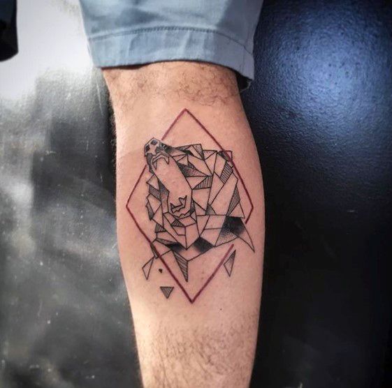 tatuaje animal geometrico 47