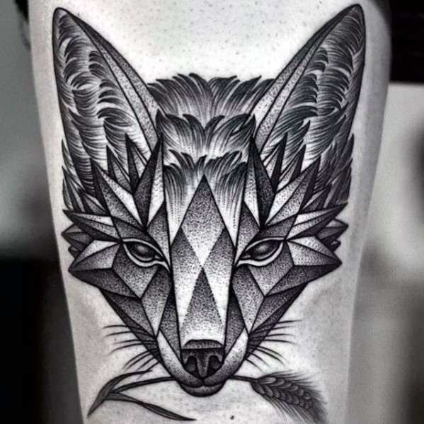 tatuaje animal geometrico 63