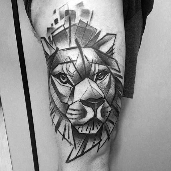 tatuaje animal geometrico 65