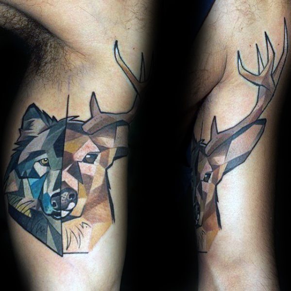 tatuaje animal geometrico 71
