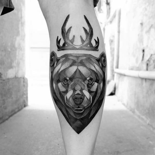 tatuaje animal geometrico 95